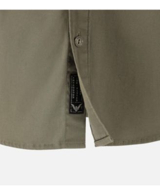 Men's Short Sleeve Utility Button Up Shirt