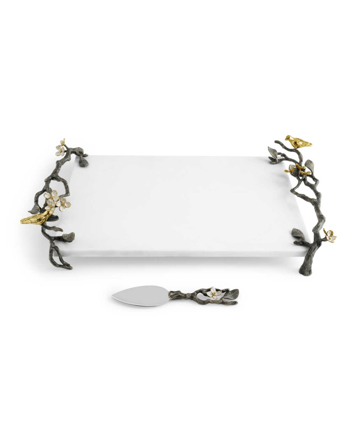 Michael Aram Lovebirds Cheese Board With Knife