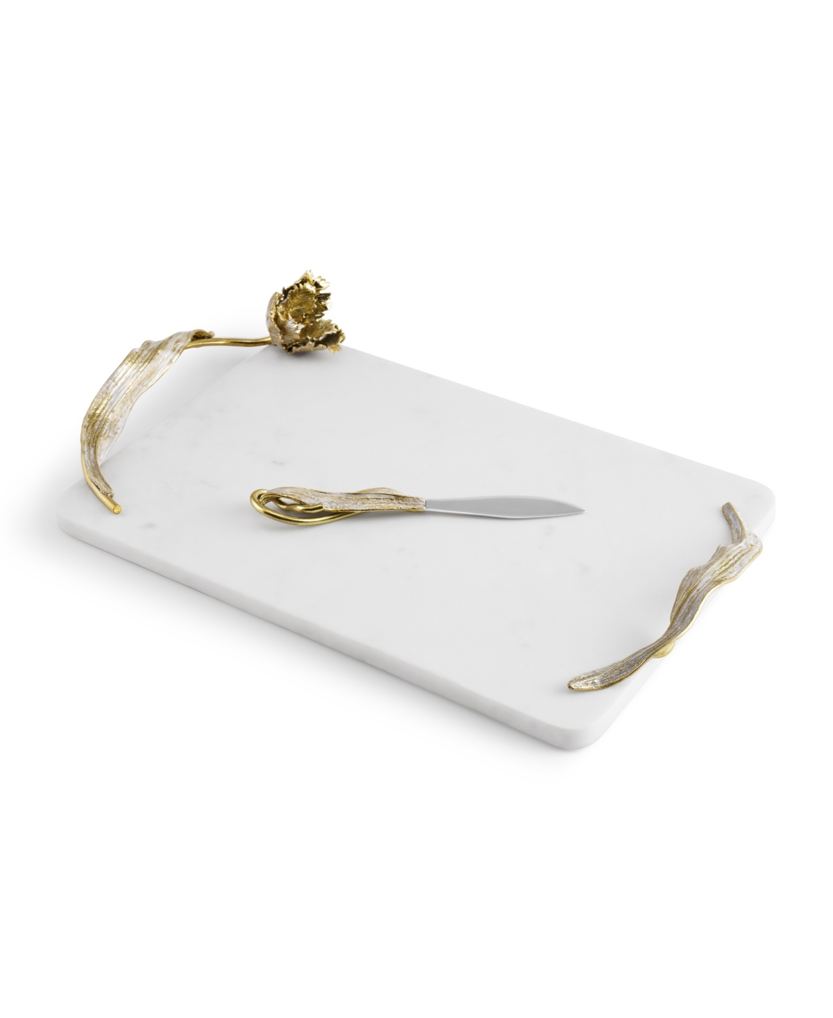 Michael Aram Tulip Cheese Board With Knife