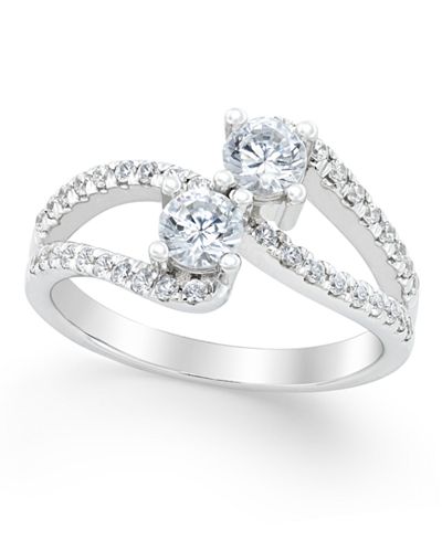 Two Souls, One Love® Diamond Anniversary Ring (1/2 ct. t.w.) in 14k White Gold