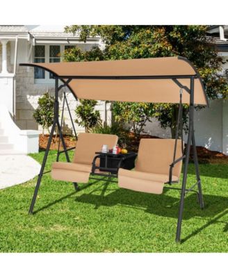 Porch Swing Hammock Chair with Adjustable Canopy