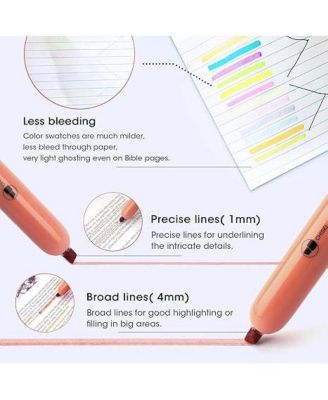 NEON RETRACTABLE HIGHLIGHTERS - 12CT