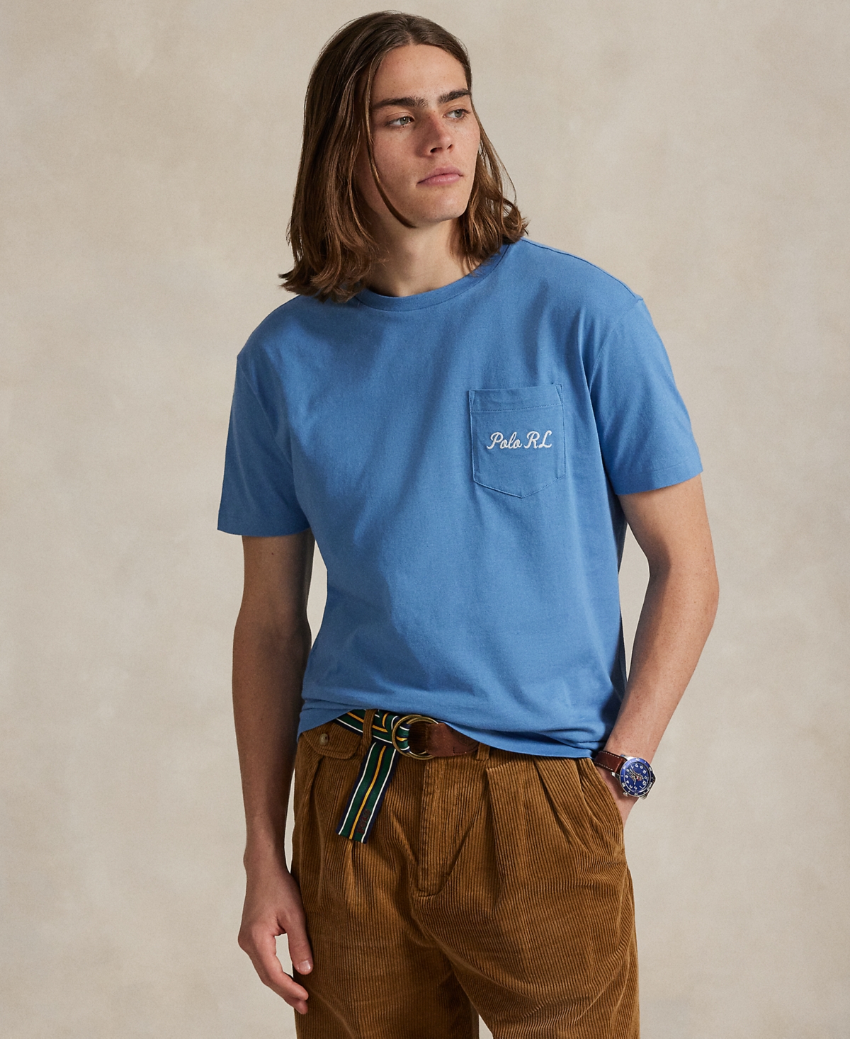 Men's Classic-Fit Polo Bear Jersey T-Shirt - Hatteras Blue