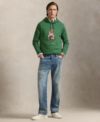 Men's Polo Bear Jersey Hooded T-Shirt
