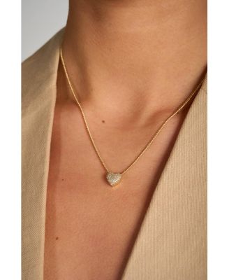 Pave Heart Necklace