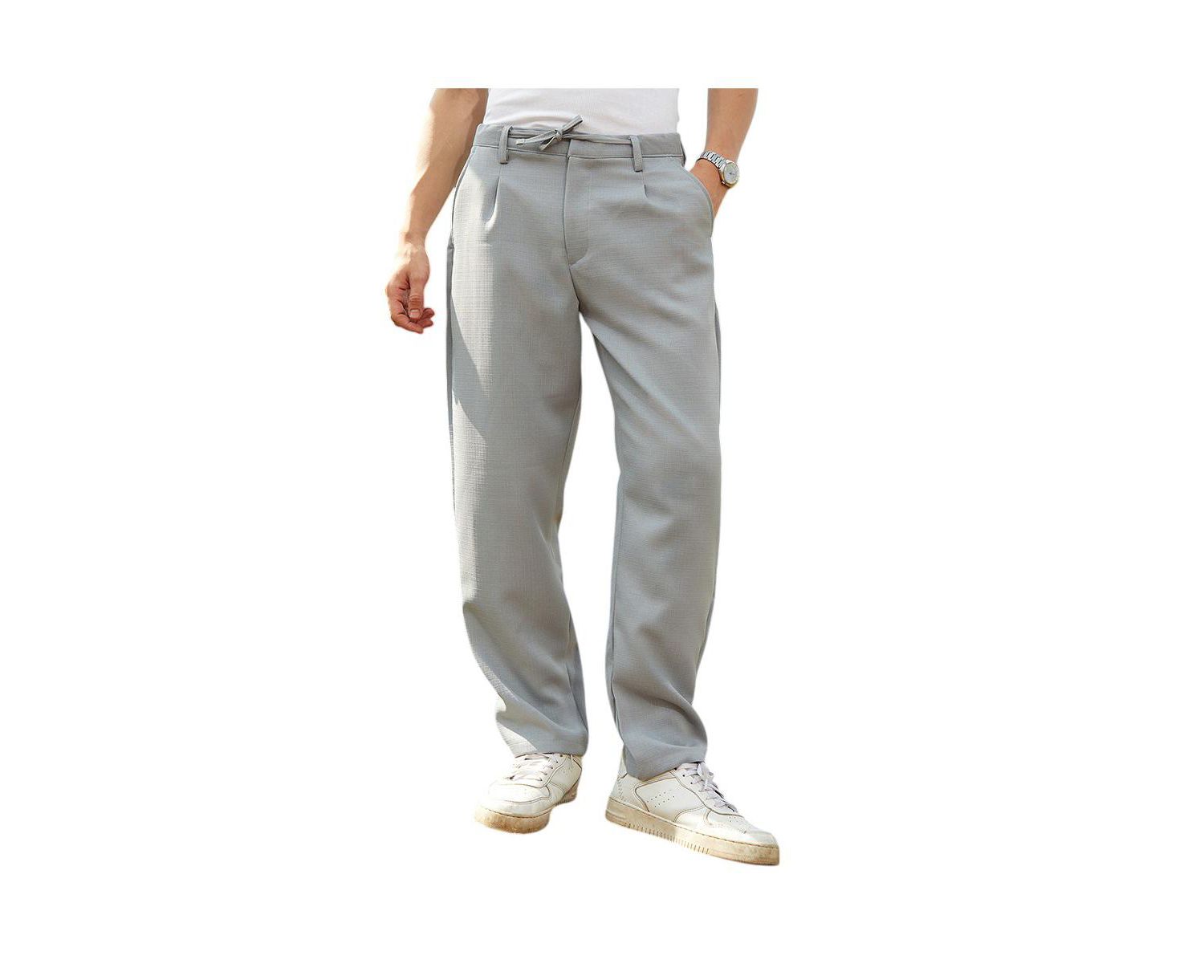 Men's Cloud Grey Tailored Trousers