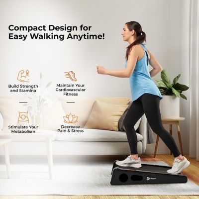 Mini Walking Pad Treadmill – 30" Compact Under-Desk Treadmill with Adjustable Incline, 3MPH Max Speed & No Installation Required