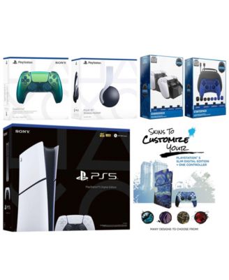 Playstation 5 Slim Digital with White Pulse Headset, Extra