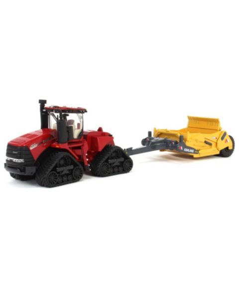 Детские игрушки ERTL 1:64 Scale Case IH Steiger 595 Quadtrac Die-Cast Detachable Scraper, 2-Piece Set