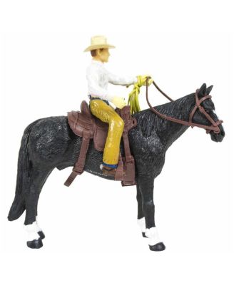 1/20 Cowboy & Black Quarter Horse