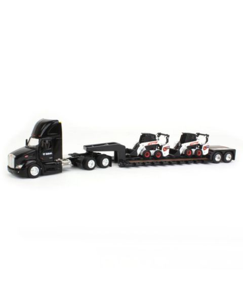 Детская игрушка ERTL 1/64 Scale Peterbilt 579 with Lowboy and 2 Bobcat Loaders, 2022 Toy Truck Show
