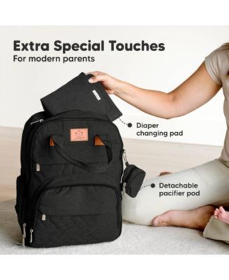 Rove Diaper Bag with Changing Pad, Waterproof Baby Bag, Travel Diaper