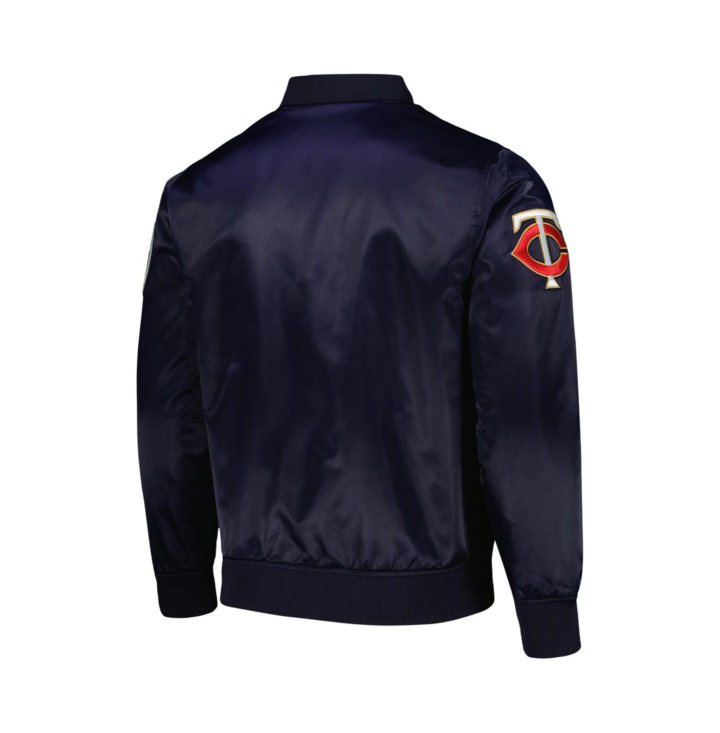 Мужская куртка Pro Standard Navy Minnesota Twins Wordmark Satin Full-Snap — фото 3