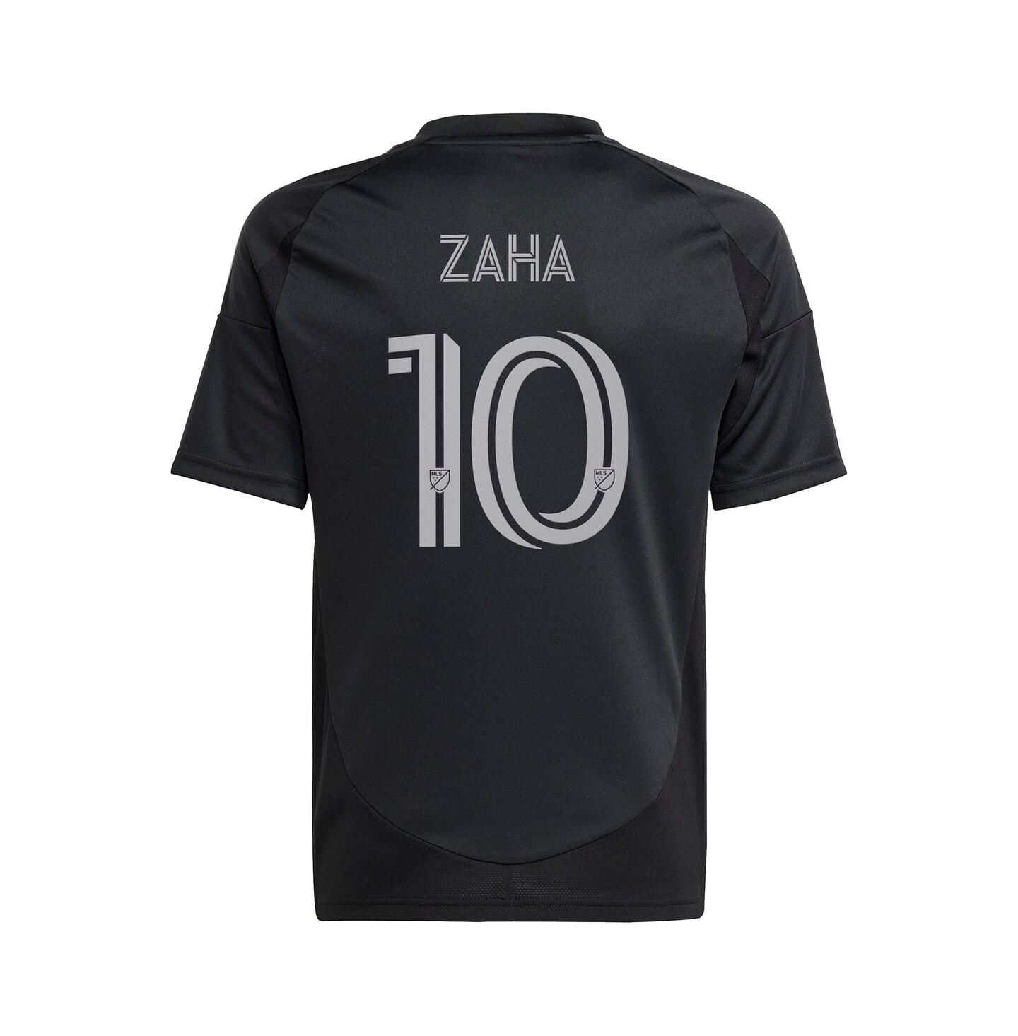 Детские топы adidas Wilfried Zaha Black Charlotte FC 2025 Fortress Kit Replica Player Jersey — фото 3