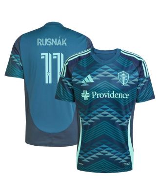 adidas - Men's Albert Rusnak Blue Seattle Sounders FC 2025 The Salish Sea Kit Replica Player Jersey