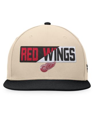 Men's Cream/Black Detroit Red Wings Goalaso Snapback Hat