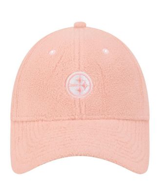 Women's Light Pink Pittsburgh Steelers Cozy Sherpa 9FORTY Adjustable Hat