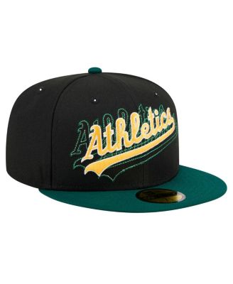 Men's Black Athletics Shadow Stitch 59FIFTY Fitted Hat