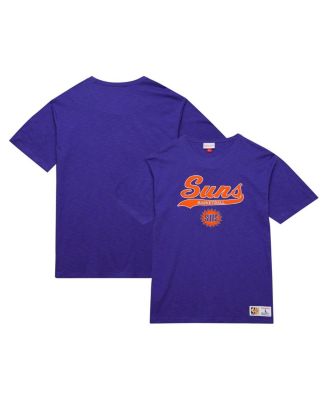 Mitchell & Ness - Men's Purple Phoenix Suns Hardwood Classics Felt Applique Slub T-Shirt