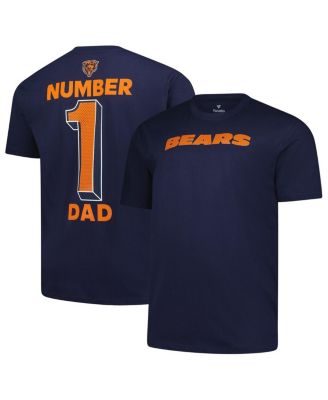 Fanatics - Men's Navy Chicago Bears Big Tall Number One Dad T-Shirt