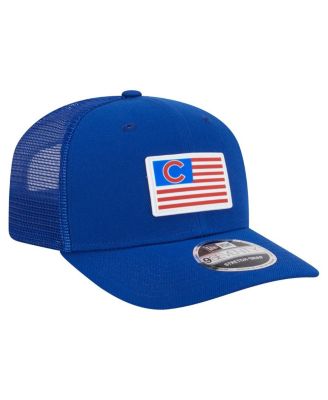 Men's Royal Chicago Cubs Flag 9SEVENTY Stretch-Snap Hat