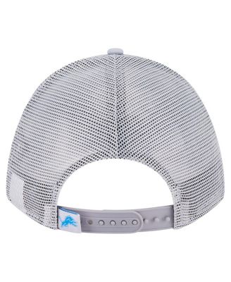 Men's Gray Detroit Lions Active Minimalist M-Crown A-Frame 9FORTY Adjustable Hat