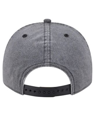 Men's Charcoal Sacramento Kings Throwback Washed Pre-Curved 9FIFTY Snapback Hat