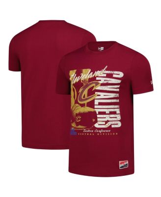 New Era - Men's Wine Cleveland Cavaliers Distressed Throwback Vintage Color Pack T-Shirt