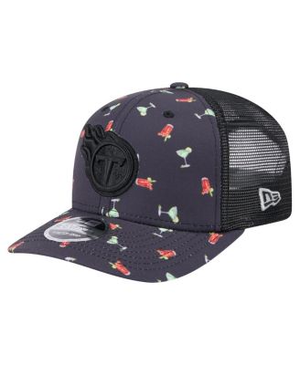 New Era - Men's Navy/Black Tennessee Titans Adventure Drinks Pattern 9SEVENTY Stretch-Snap Hat