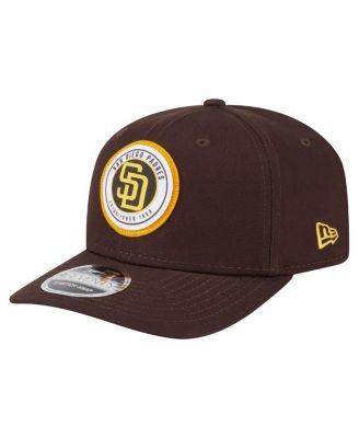 New Era - Men's Brown San Diego Padres Circle Patch 9SEVENTY Stretch-Snap Hat