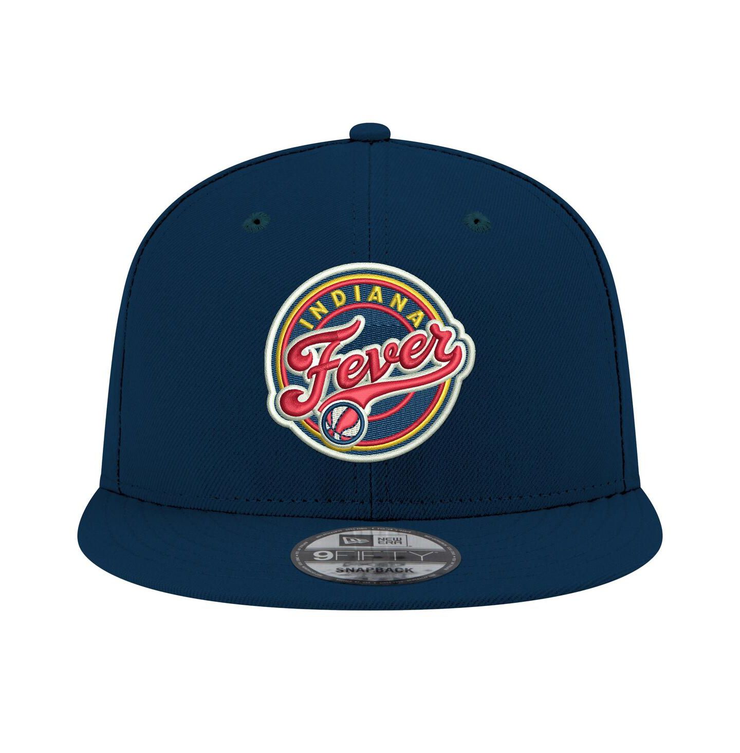 Кепка New Era Navy Indiana Fever Logo 9FIFTY Snapback Hat — фото 2