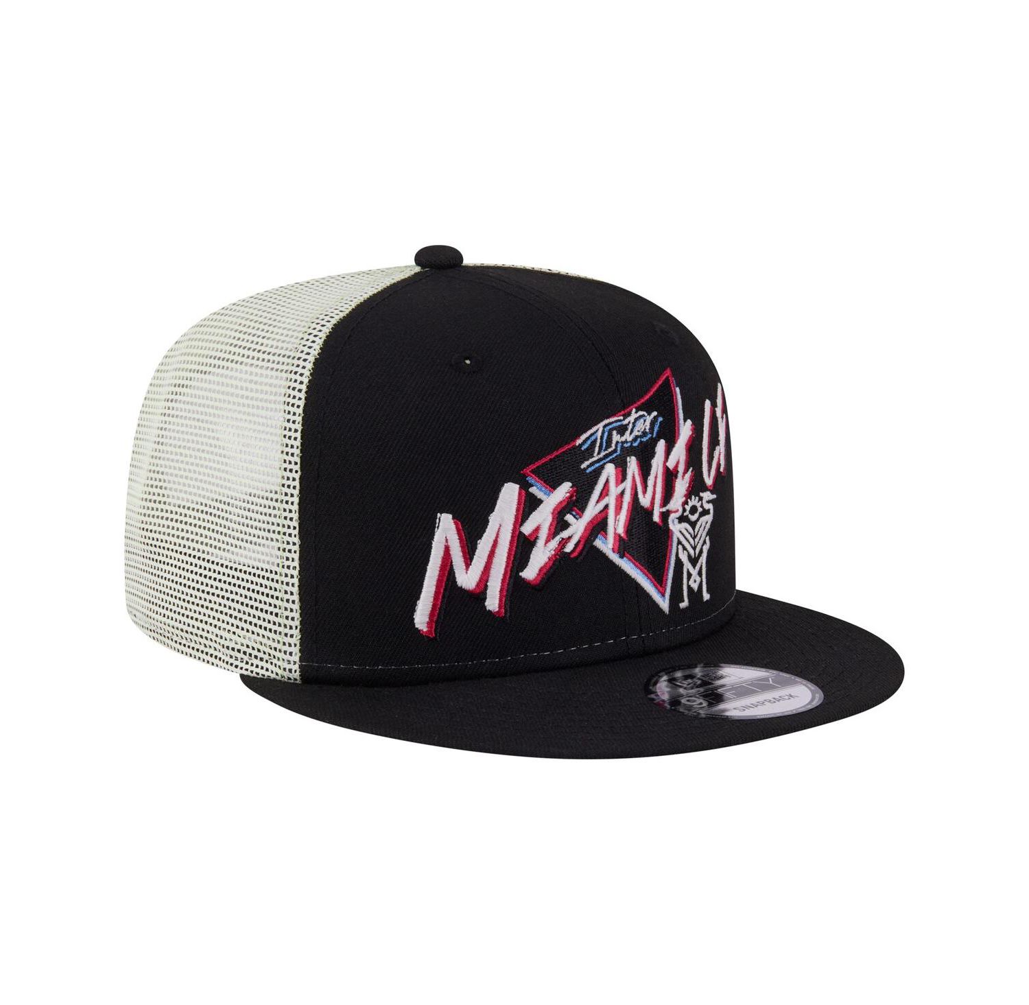 Men's Black Inter Miami CF Neon 9FIFTY Snapback Hat