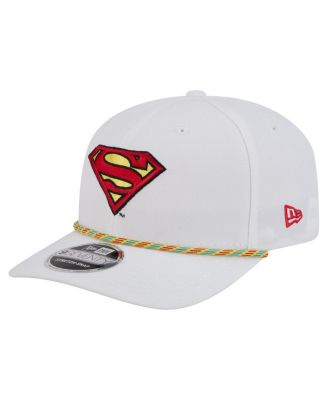 New Era - Men's White Superman Rope 9SEVENTY Stretch-Snap Adjustable Hat