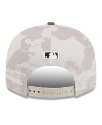 Men's Light Beige/Olive Chicago White Sox 2025 Armed Forces Day Split Panel 9FIFTY Snapback Hat