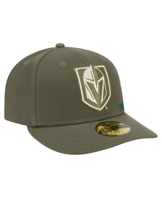 Men's Olive Vegas Golden Knights Tonal Florals 59FIFTY Fitted Hat