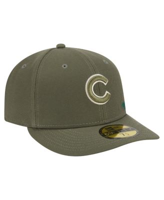 Men's Olive Chicago Cubs Tonal Florals 59FIFTY Fitted Hat