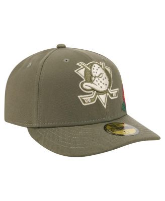 Men's Olive Anaheim Ducks Tonal Florals 59FIFTY Fitted Hat