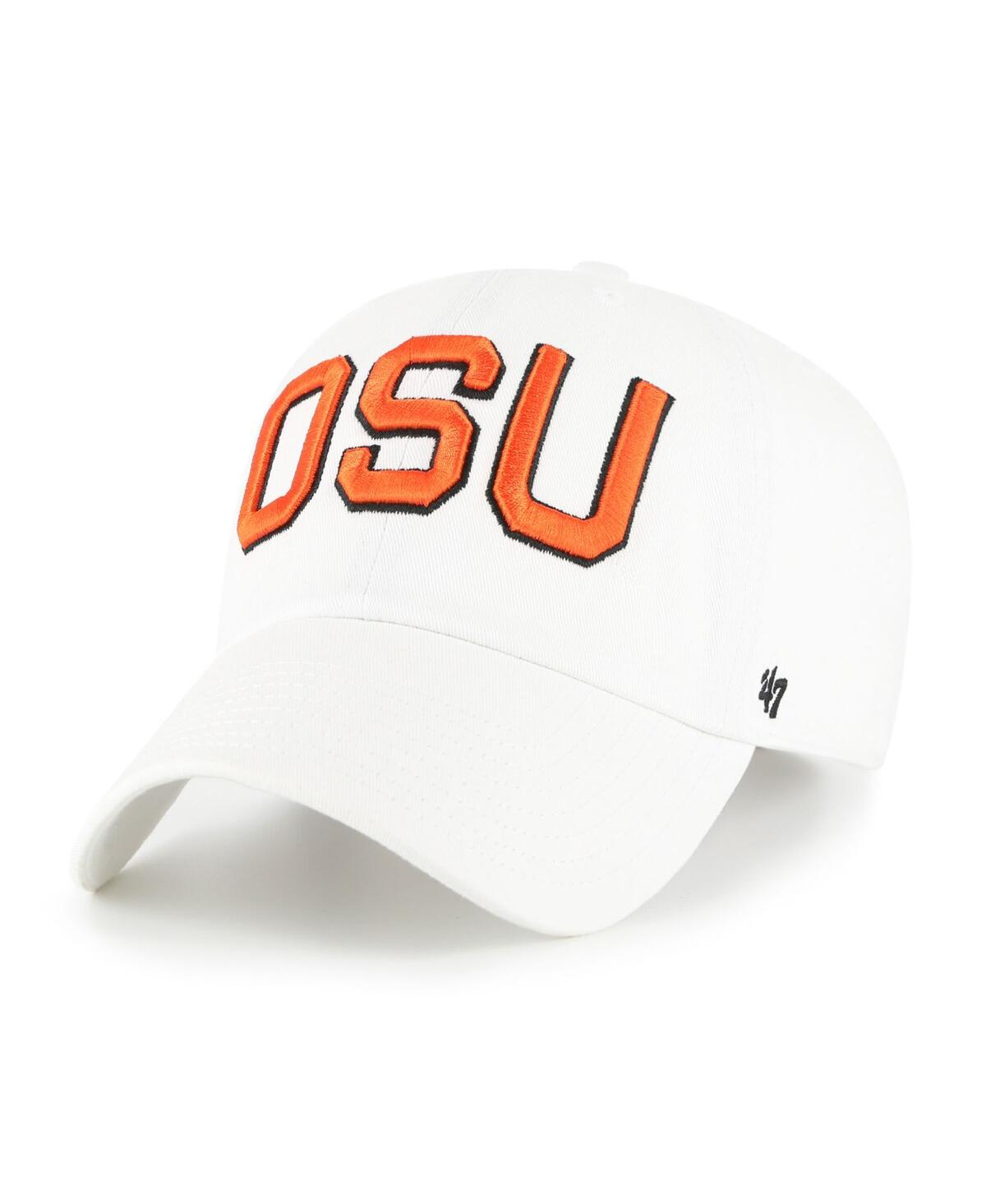 Men's White Oregon State Beavers Vault Clean Up Adjustable Hat - White