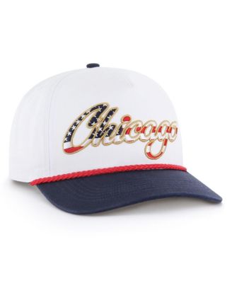 Men's White Chicago Bears Patriotic Overhand Hitch Adjustable Hat