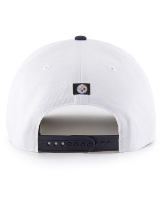 Men's White Pittsburgh Steelers Patriotic Overhand Hitch Adjustable Hat