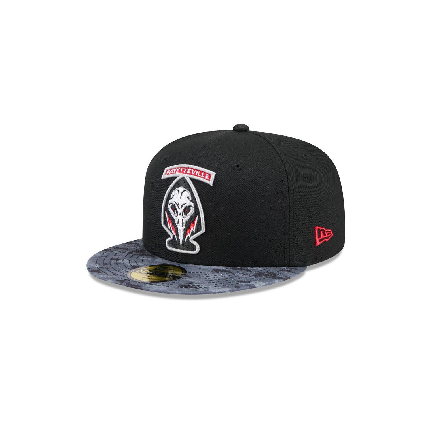 Men's Black Fayetteville Woodpeckers Theme Nights 59FIFTY Fitted Hat
