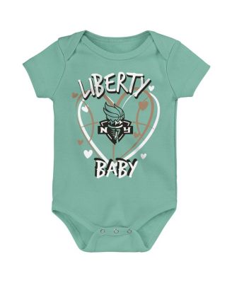 Baby Boys and Girls 3-Pack New York Liberty Slide Home Creeper Set