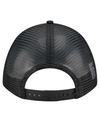 Men's Black Pittsburgh Pirates City Initial 9FORTY A-Frame M-Crown Adjustable Trucker Hat