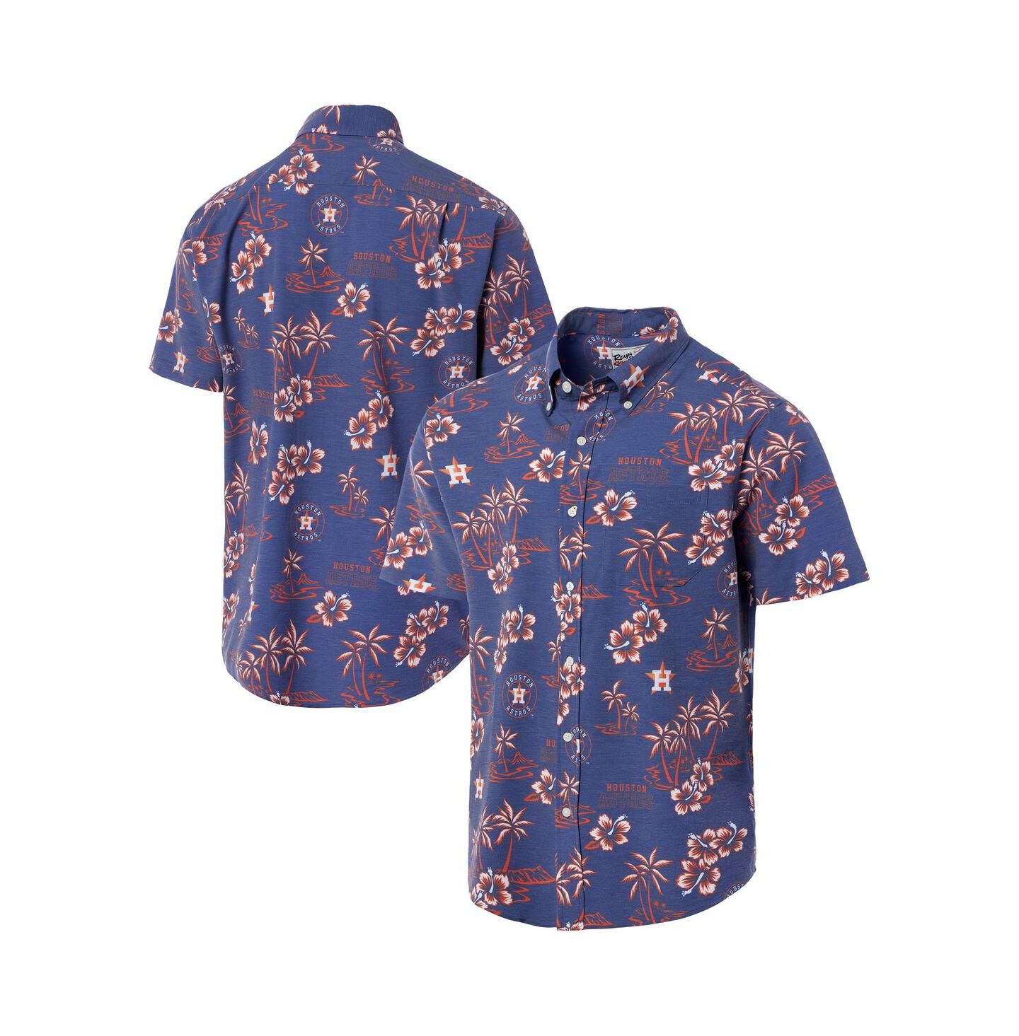 Мужской топ Reyn Spooner Navy Houston Astros Kekai Performance Button-Up — фото 1