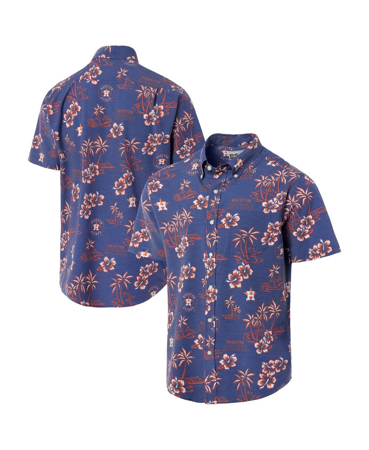 Men's Navy Houston Astros Kekai Performance Button-Up Top - Navy