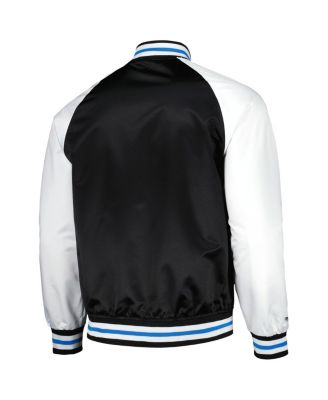 Men's Black Charlotte FC Satin Raglan Full-Snap Jacket