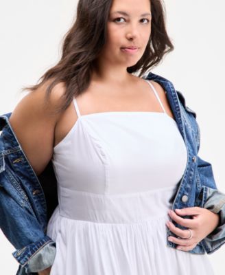 Trendy Plus Size Square-Neck Maxi Dress, Exclusively at Macy's