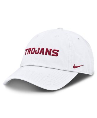 Nike - Men's White USC Trojans Core Club Mascot Wordmark Adjustable Hat