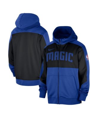 Nike - Men's Blue Orlando Magic Authentic On-Court Showtime Performance Full-Zip Hoodie