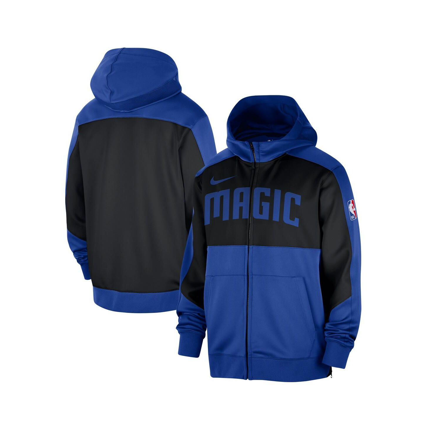 Мужское худи Nike Blue Orlando Magic Authentic On-Court Showtime Performance Full-Zip — фото 1